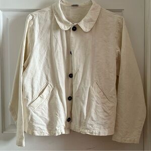 CP Shades classic Women's jacquard cotton Cream Jacket